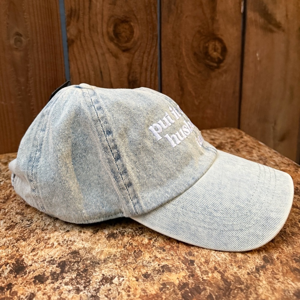 David and Young {Put It On My Husband’s Tab} Denim Hat - Picture 3 of 7